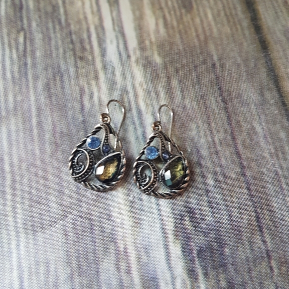 Vintage teardrop earrings - Picture 1 of 4